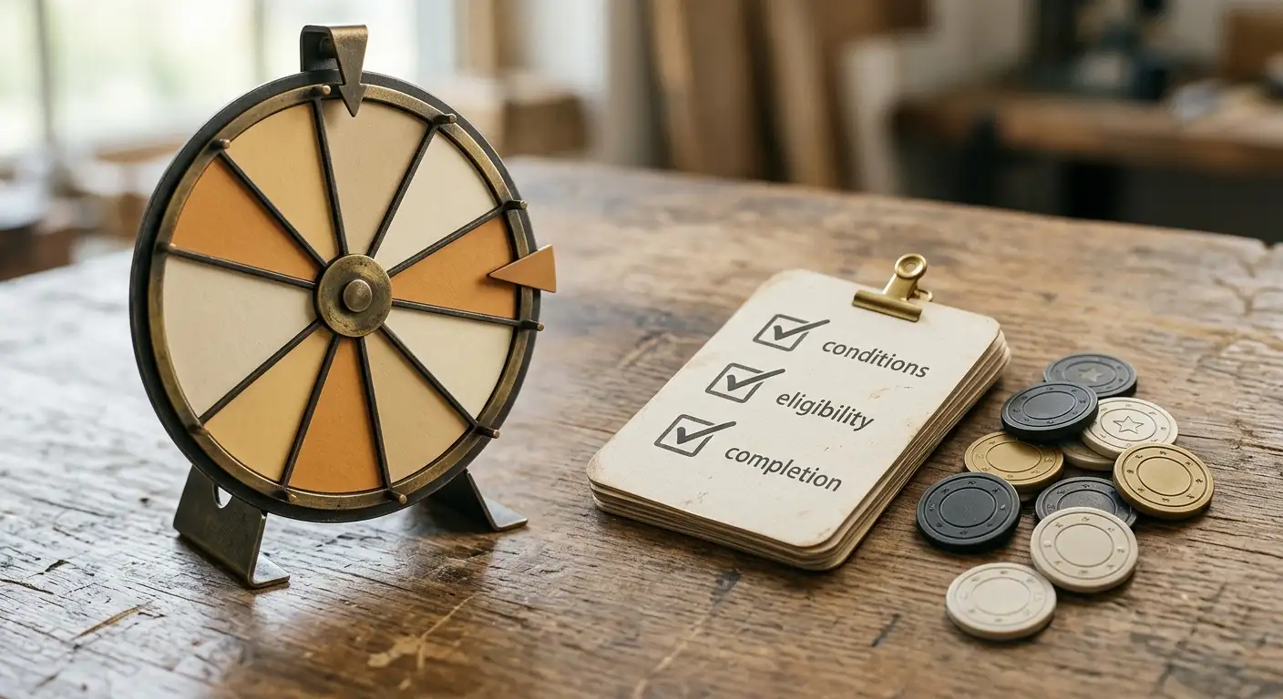 The Sun Play welcome bonus wheel and free-spins terms checklist for UK players